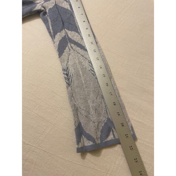 Pendleton Womens Size Small Petite Open Front Cardigan Linen Cotton Blue Knit - Picture 8 of 10